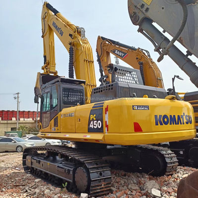 Χρησιμοποιούμενος εξορυκτής Komatsu PC450-7 με χωρητικότητα κουβάς 2M3 και αρχική υδραυλική βαλβίδα