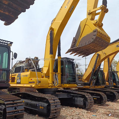 Χρησιμοποιούμενος εξορυκτής Komatsu PC450-7 με χωρητικότητα κουβάς 2M3 και αρχική υδραυλική βαλβίδα