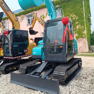 Αρχική Ιαπωνία Πολυλειτουργικό Kobelco SK75 SK75-8 Εκσκαφέας Crawler Εκσκαφέας 7.5 Τόνους