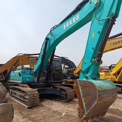 SK75 Χρησιμοποιημένες εξορυκτικές μηχανές Kobelco με χωρητικότητα κουβάς 1,6m3 και αρχική υδραυλική αντλία