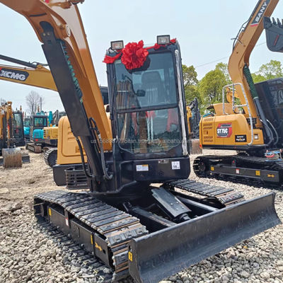 Χρησιμοποιούμενος Sany Excavator 7Ton με αρχικό υδραυλικό κύλινδρο 0.28M3 χωρητικότητα κουβάς