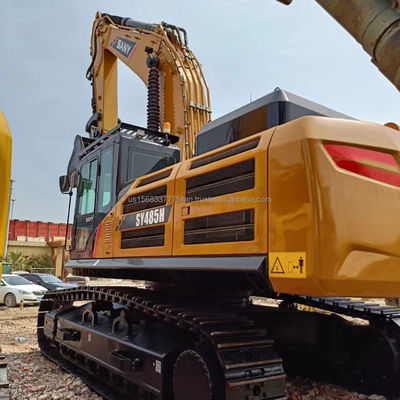 SANY SY485H Crawler Excavator με χωρητικότητα κουβάς 2,23m3 και αρχική υδραυλική βαλβίδα