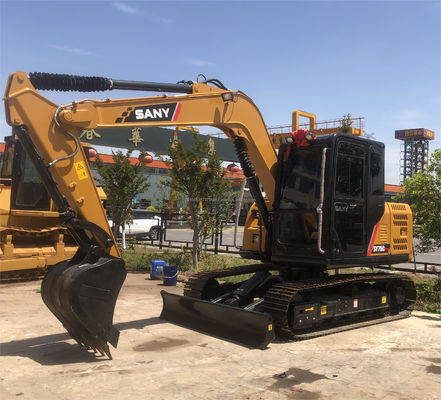Χρησιμοποιούμενο SANY SY75C Pro Excavator Μεγάλη απόδοση υδραυλική κατασκευαστική μηχανή