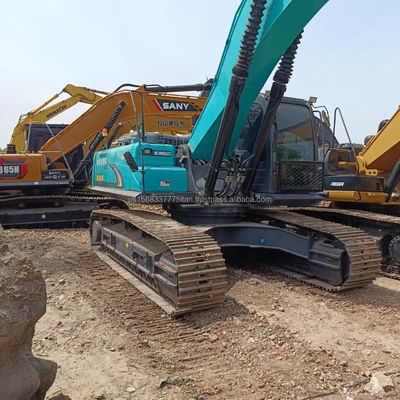 Εκσκαφέας KOBELCO SK350 με χαμηλό ωράριο εργασίας και υδραυλική κατασκευαστική μηχανή