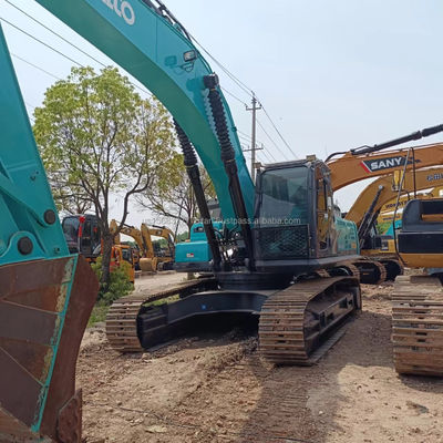 Εκσκαφέας KOBELCO SK350 με χαμηλό ωράριο εργασίας και υδραυλική κατασκευαστική μηχανή