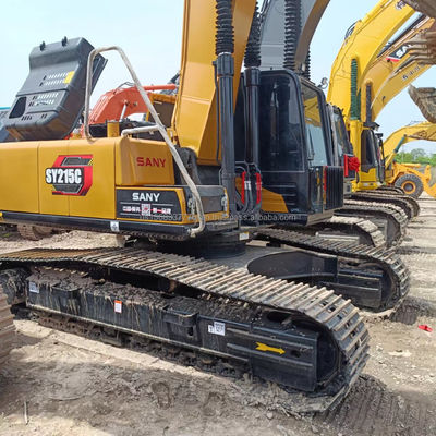 1.2M3 χωρητικότητα κουβά Sany SY215C Excavator Μεγάλη χρησιμοποιούμενη υδραυλική αντλία και καλή απόδοση