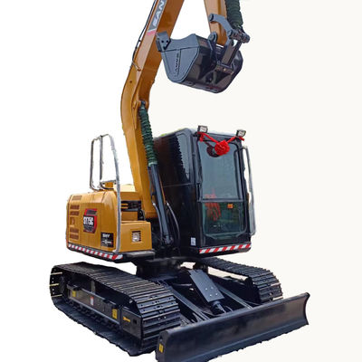 Εξαιρετικές επιδόσεις εργασίας Sany SY75C Pro Excavator Χρησιμοποιούνται εκσκαφείς με ισχύ 41.1kw