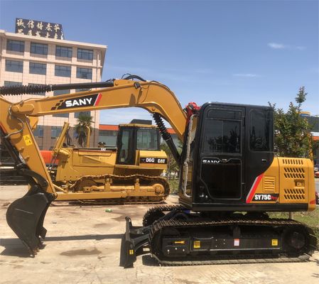 SANY SY75C Pro Excavator 7 τόνων λειτουργικό βάρος Αρχική υδραυλική αντλία και χρησιμοποιημένη μονάδα