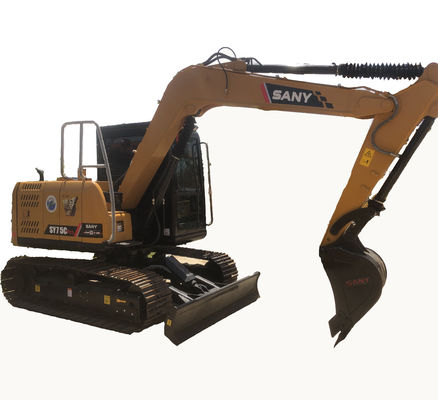 41.1 kw Μηχανή SANY SY75C Pro Excavator Εξαιρετική απόδοση εργασίας εγγυημένη