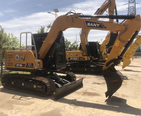 41.1 kw Μηχανή SANY SY75C Pro Excavator Εξαιρετική απόδοση εργασίας εγγυημένη