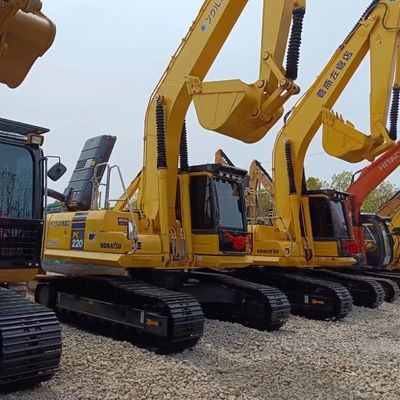 Χρησιμοποιούμενος εξορυκτής Komatsu PC220 με 0-2000 ώρες εργασίας και 22 τόνους λειτουργικού βάρους