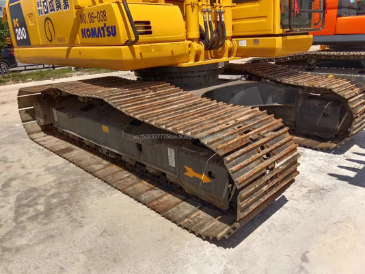 20ton Komatsu PC200 Excavator Ιαπωνία Χρησιμοποιούμενος υδραυλικός αναρριχητικός εκσκαφέας με κατανάλωση