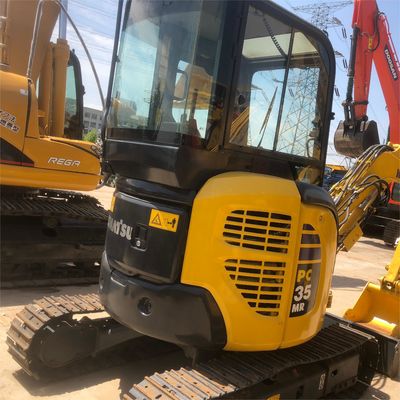 Μίνι εξορυκτής Komatsu PC35 3,5 τόνων λειτουργικό βάρος με αρχικό υδραυλικό κύλινδρο
