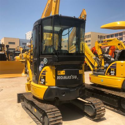 Μίνι εξορυκτής Komatsu PC35 3,5 τόνων λειτουργικό βάρος με αρχικό υδραυλικό κύλινδρο
