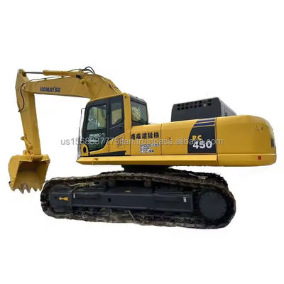Χρησιμοποιούμενος εξορυκτής PC450 Komatsu με χαμηλό ωράριο εργασίας και αρχικό υδραυλικό κύλινδρο