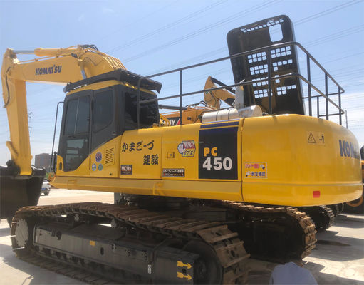Χρησιμοποιούμενος εξορυκτής PC450 Komatsu με χαμηλό ωράριο εργασίας και αρχικό υδραυλικό κύλινδρο