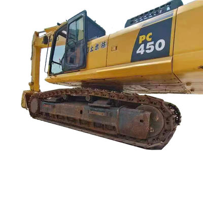 Χρησιμοποιούμενος αρχικός εξορυκτής Komatsu PC450 Ιαπωνία Υδραυλικός εξορυκτής με 45 τόνους