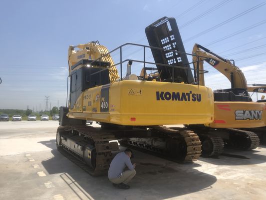 Χρησιμοποιούμενος αρχικός εξορυκτής Komatsu PC450 Ιαπωνία Υδραυλικός εξορυκτής με 45 τόνους