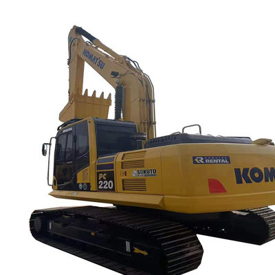 Χρησιμοποιούμενος εξορυκτής Komatsu PC220 22T με αρχικό υδραυλικό κύλινδρο Λιγές ώρες εργασίας 0-2000