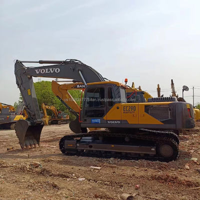 Χρησιμοποιούμενος εξορυκτής VOLVO 29 τόνων VOLVO EC290 εξορυκτής με αρχικό υδραυλικό κύλινδρο