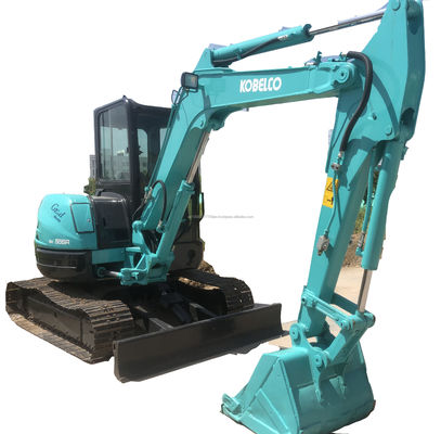 Καλή απόδοση 6TON Χρησιμοποιούμενη Kobelco SK55SR Excavator Υδραυλική κατασκευαστική μηχανή
