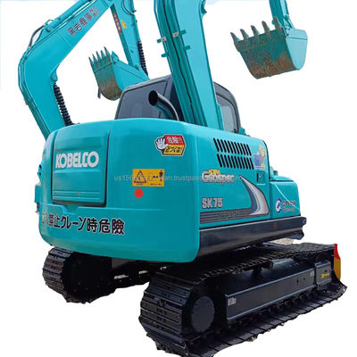 Kobelco SK75-8 Mini Χρησιμοποιούμενη υδραυλική ανασκαφή με κινητήρα 42kw σε καλή κατάσταση
