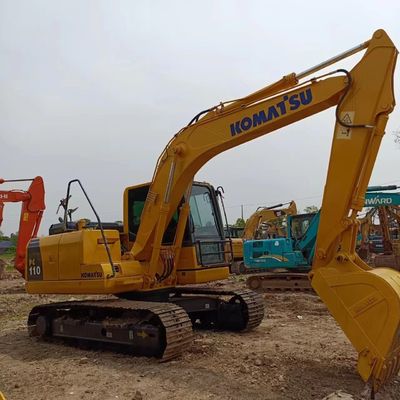 11TON Komatsu Excavator PC110-7 PC110-8 Χρησιμοποιούμενη μηχανή με αρχική υδραυλική αντλία