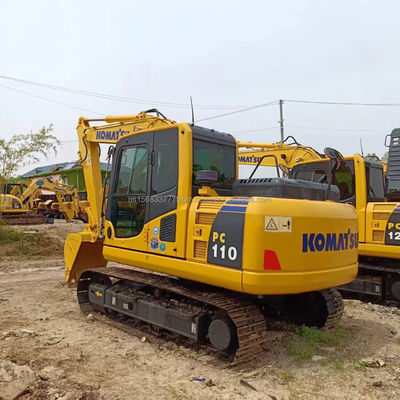 Εκσκαφέας Komatsu PC110-8 Χρησιμοποιούμενος υδραυλικός εκσκαφέας με χωρητικότητα κουβάς 0,48M3
