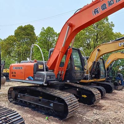 98kw Hitachi zx200 90% 12 τόνων μεταχειρισμένο EPA σκάφτη μηχανή χρησιμοποιημένο εκσκαφέα