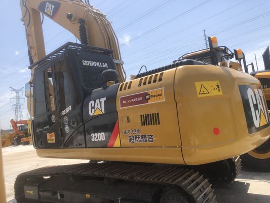 Χρησιμοποιούμενη εκσκαφέας CAT320 320D2 με χωρητικότητα κουβάς 1 M3 και 0-2000 ώρες εργασίας