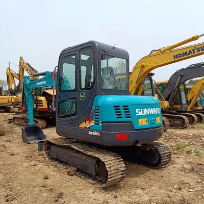 Χρησιμοποιούμενος κινητήρας Caterpillar και εξαρτήματα Hyundai στο Sunward SWE60E 6 τόνων Mini Excavator