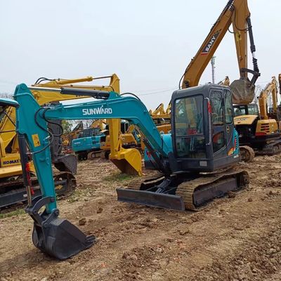 Χρησιμοποιούμενος κινητήρας Caterpillar και εξαρτήματα Hyundai στο Sunward SWE60E 6 τόνων Mini Excavator